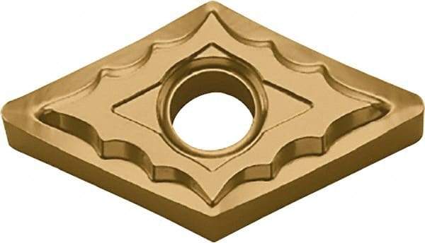 Kyocera - DNMG441 TK Grade CA6515 Carbide Turning Insert - TiCN/Al2O3/TiN Finish, 55° Diamond, 1/2" Inscr Circle, 1/4" Thick, 1/64" Corner Radius - Eagle Tool & Supply