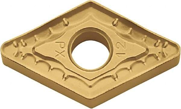 Kyocera - DNMM433 PX Grade CA530 Carbide Turning Insert - TiCN/Al2O3/TiN Finish, 55° Diamond, 1/2" Inscr Circle, 3/16" Thick, 3/64" Corner Radius - Eagle Tool & Supply