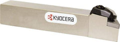 Kyocera - DDJN, Left Hand Cut, 93° Lead Angle, 20mm Shank Height x 20mm Shank Width, Negative Rake Indexable Turning Toolholder - 125mm OAL, DN.. 43.., DN.. 44.. Insert Compatibility, Series DDJN - Eagle Tool & Supply