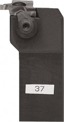 Kyocera - GFVT, External, Right Hand, 4.5974mm Max Depth of Cut, 2.4892 to 5.9944mm Groove Width, Indexable Grooving Tool Holder - GVF... B, GVF... BR Insert Compatibility, 20mm Shank Height, 20mm Shank Width, 125mm OAL - Eagle Tool & Supply