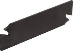 Kyocera - 3/4" Blade Height, 0.0945" Blade Width, 3.3858" OAL, Neutral Cut, Double End Indexable Cut-Off Blade - KTKB Blade, KTB-SS Series - Eagle Tool & Supply