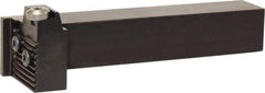 Kyocera - KGDS, External, Left Hand, 10mm Max Depth of Cut, 3mm Max Groove Width, Indexable Grooving Tool Holder - Multiple Insert Compatibility, 25mm Shank Height, 25mm Shank Width, 147mm OAL - Eagle Tool & Supply