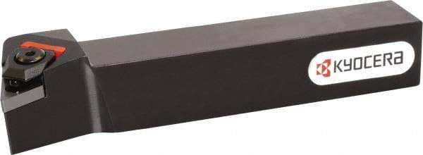 Kyocera - WTKN, Right Hand Cut, 75° Lead Angle, 25mm Shank Height x 25mm Shank Width, Negative Rake Indexable Turning Toolholder - 150mm OAL, TN.. 33.. Insert Compatibility, Series WTKN - Eagle Tool & Supply