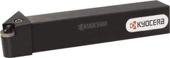Kyocera - PRGN, Right Hand Cut, 90° Lead Angle, 25mm Shank Height x 25mm Shank Width, Negative Rake Indexable Turning Toolholder - 150mm OAL, RN.. 43.. Insert Compatibility, Series PRGN - Eagle Tool & Supply