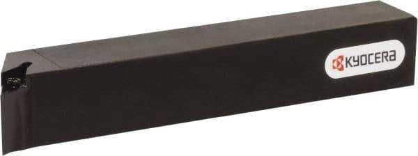 Kyocera - SVPB, Right Hand Cut, 117.50° Lead Angle, 16mm Shank Height x 16mm Shank Width, Neutral Rake Indexable Turning Toolholder - 120mm OAL, VB.. 22.., VC.. 22.. Insert Compatibility, Series SVPB - Eagle Tool & Supply