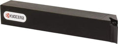 Kyocera - SVPB, Left Hand Cut, 117.50° Lead Angle, 20mm Shank Height x 20mm Shank Width, Neutral Rake Indexable Turning Toolholder - 125mm OAL, VB.. 22.., VC.. 22.. Insert Compatibility, Series SVPB - Eagle Tool & Supply