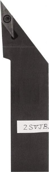 Kyocera - SVJB, Right Hand Cut, 93° Lead Angle, 1/2" Shank Height x 1/2" Shank Width, Neutral Rake Indexable Turning Toolholder - 4" OAL, VB.., VC.. Insert Compatibility, Series SVJB - Eagle Tool & Supply