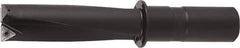Kyocera - 1.45" Max Drill Depth, 0.563" Diam, Indexable Insert Drill - 2 Inserts, 1/2" Shank Diam, Whistle Notch Shank - Eagle Tool & Supply