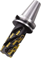 Kyocera - 16 Inserts, 63mm Cut Diam, 90mm Max Depth of Cut, Indexable Square-Shoulder Face Mill - 0° Lead Angle, APMT 2506 Insert Compatibility - Eagle Tool & Supply