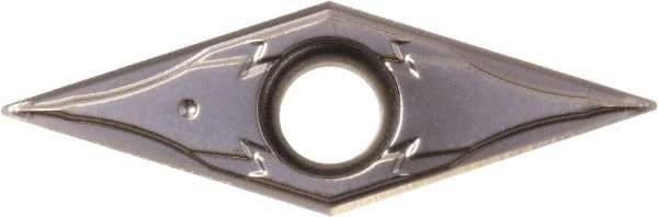 Kyocera - VPGT220.2 GF Grade PR1225 Carbide Turning Insert - Megacoat Finish, 35° Diamond, 1/4" Inscr Circle, 1/8" Thick, 0.004" Corner Radius - Eagle Tool & Supply