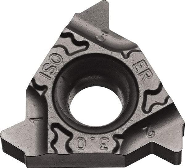 Kyocera - 16ER External Right Hand ISO Laydown Threading Insert - Grade PR1115, TiAlN Coated Carbide, 9.53mm Inscribed Circle - Eagle Tool & Supply