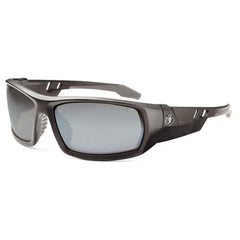 Odin Silver Mirror Lens Matte Black Safety Glasses - Eagle Tool & Supply