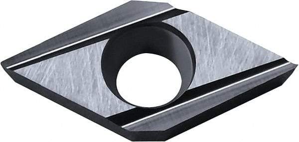 Kyocera - DCET32.50.2 JSF Grade PR1225 Carbide Turning Insert - Megacoat Finish, 55° Diamond, 3/8" Inscr Circle, 5/32" Thick, 0.004" Corner Radius - Eagle Tool & Supply