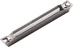 Kyocera - 2520GDM PQ Grade PR1535, 2.5mm Cutting Width Carbide Grooving Insert - Right Hand, 0.1mm Corner Radius, Megacoat Nano Finish - Eagle Tool & Supply