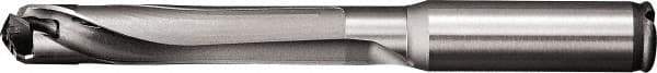 Kyocera - 57.5mm Max Drill Depth, 5xD, 11.49mm Diam, Indexable Insert Drill - 1 Insert, 12mm Shank Diam, Straight Shank - Eagle Tool & Supply