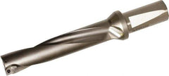 Kyocera - 4.38" Max Drill Depth, 5xD, 7/8" Diam, Indexable Insert Drill - 2 Inserts, 1" Shank Diam, Whistle Notch Shank - Eagle Tool & Supply