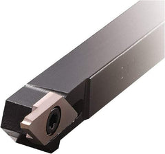 Kyocera - KTKFL, Left Hand Cut, TKF 16R/L... Insert, Indexable Cutoff Toolholder - 8mm Max Depth of Cut, 12mm Shank Width, 12mm Shank Height, 120mm OAL - Eagle Tool & Supply