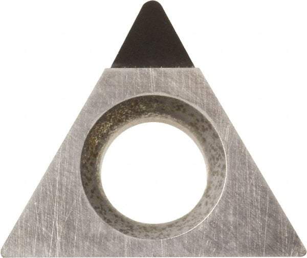 Kyocera - TPMH221 Grade KPD001 Polycrystalline Diamond (PCD) Turning Insert - Uncoated, 60° Triangle, 1/4" Inscr Circle, 1/8" Thick, 1/64" Corner Radius - Eagle Tool & Supply