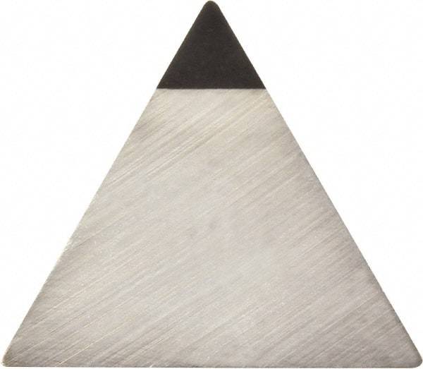 Kyocera - TPG221 Grade KPD001 Polycrystalline Diamond (PCD) Turning Insert - Uncoated, 60° Triangle, 1/4" Inscr Circle, 1/8" Thick, 1/64" Corner Radius - Eagle Tool & Supply