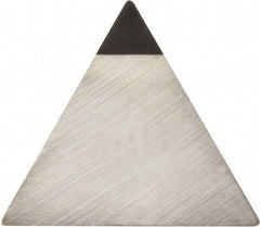 Kyocera - TPG221 Grade KPD001 Polycrystalline Diamond (PCD) Turning Insert - Uncoated, 60° Triangle, 1/4" Inscr Circle, 1/8" Thick, 1/64" Corner Radius - Eagle Tool & Supply