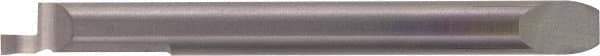 Kyocera - 1mm Groove Width, 8mm Min Hole Diam, 25mm Max Hole Depth, Face Grooving Tool - 2mm Projection, 39.2mm Shank Length, 64.2mm OAL, 0.05mm Radius, Solid Carbide, Megacoat Finish - Exact Industrial Supply