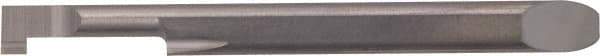 Kyocera - 0.5mm Groove Width, 4mm Min Hole Diam, 12mm Max Hole Depth, Full Radius Grooving Tool - 1mm Projection, 32.7mm Shank Length, 44.7mm OAL, 0.05mm Radius, Solid Carbide, Megacoat Finish - Exact Industrial Supply