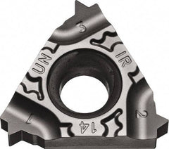 Kyocera - 16IR Internal Right Hand 14 UN Laydown Threading Insert - Grade PR1115, TiAlN Coated Carbide, 9.53mm Inscribed Circle - Eagle Tool & Supply