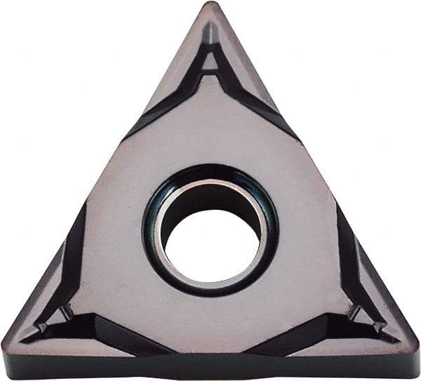 Kyocera - TNGG330.5 SK Grade PR1225 Carbide Turning Insert - Megacoat Finish, 60° Triangle, 3/8" Inscr Circle, 3/16" Thick, 0.008" Corner Radius - Eagle Tool & Supply