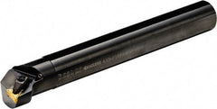 Kyocera - 32mm Min Bore Diam, 200mm OAL, 25mm Shank Diam, A-DTFN Indexable Boring Bar - 42mm Max Bore Depth, TN..G 1204.., TNGA 1204.., TNGG 1204.., TNMA 1204.., TNMG 1204.., TNMM 1204.. Insert, Screw Clamping Holding Method - Eagle Tool & Supply