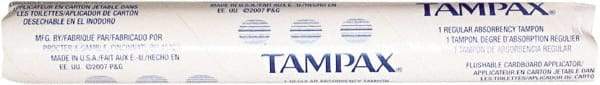 Tampax - Tampons - Regular Absorbency Tampons - Eagle Tool & Supply