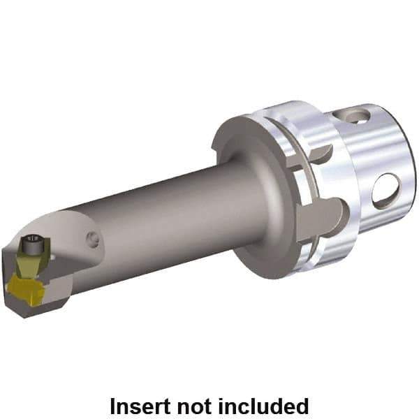 Kennametal - Insert Style NG 3L, 140mm Head Length, Right Hand Cut, Internal Modular Threading Cutting Unit Head - System Size KM4X63, 22mm Center to Cutting Edge, Series NE - Eagle Tool & Supply