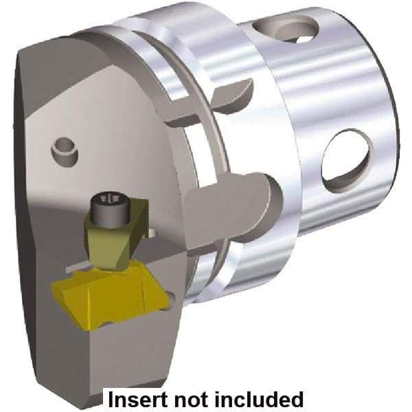 Kennametal - Insert Style NG 3R, 70mm Head Length, Right Hand Cut, External Modular Threading Cutting Unit Head - System Size KM4X63, 43mm Center to Cutting Edge, Series NS - Eagle Tool & Supply