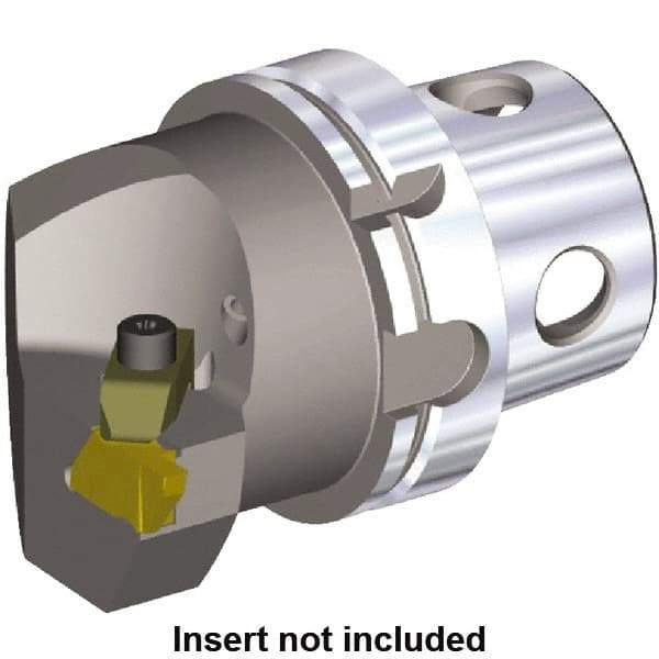 Kennametal - Insert Style NG 6R, 100mm Head Length, Left Hand Cut, Internal/External Modular Threading Cutting Unit Head - System Size KM4X100, 63mm Center to Cutting Edge, Series NE - Eagle Tool & Supply