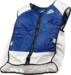 Techniche - Size XL, Royal Blue Cooling Vest - Zipper Front, Nylon, HyperKewl, Poly-Cotton - Eagle Tool & Supply