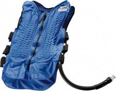 Techniche - Size XL, Blue Cooling Vest - Zipper Front, Nylon, Mesh, Polyurethane - Eagle Tool & Supply