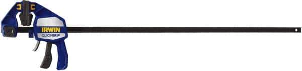 Irwin - 36" Capacity, 3-5/8" Throat Depth Carbon Steel Bar Clamp - 600 Lb Clamping Pressure, 1139.83mm Max Spread - Eagle Tool & Supply