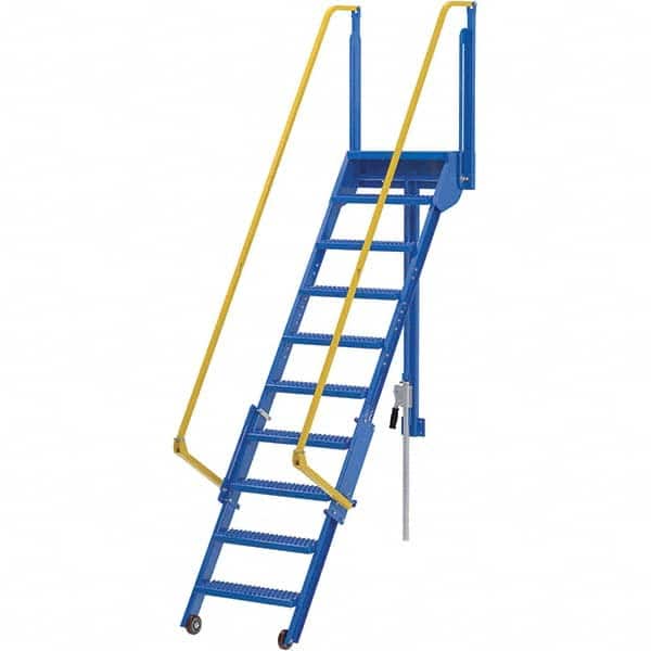 Vestil - 127-5/8" High 350 Lb Capacity 10 Step Ladder - Eagle Tool & Supply
