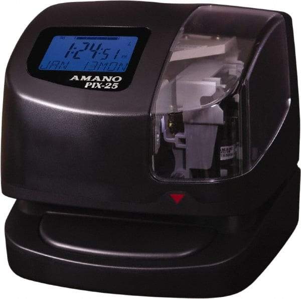 Amano - Time Clocks & Time Recorders Punch Style: Manual/Automatic Power Source: 115V 60 Hz AC - Eagle Tool & Supply