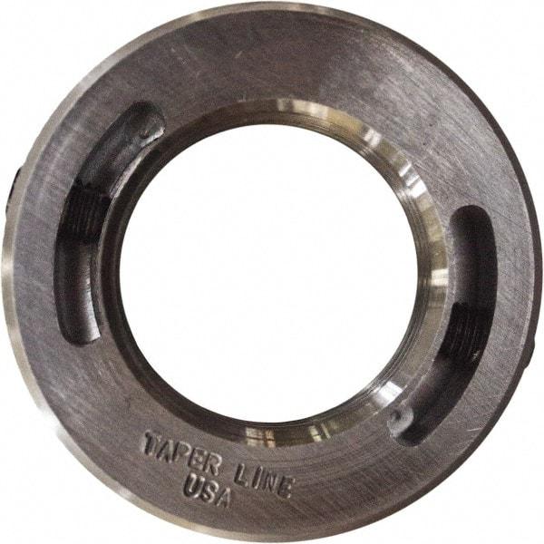 Taper Line - 1-14 Thread, Steel, One Piece Threaded Shaft Collar - 1-3/4" Outside Diam, 1/2" Wide - Eagle Tool & Supply