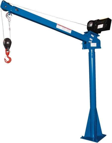 Vestil - 2,000 Lb Load Capacity, Steel Winch Operated Crane - 5' 17/64" Span - Eagle Tool & Supply
