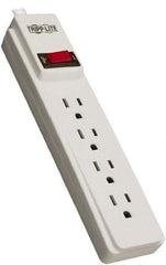 Tripp-Lite - 4 Outlets, 120 VAC15 Amps, 10' Cord, Power Outlet Strip - Keyhole, Tab Mount, 5-15 NEMA Configuration, 12.2" Strip - Eagle Tool & Supply