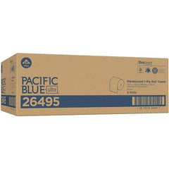 Georgia Pacific - Hard Roll of 1 Ply Brown Paper Towels - 7-7/8" Wide, 1,150' Roll Length - Eagle Tool & Supply