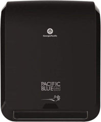 Georgia Pacific - Hands Free, Plastic Paper Towel Dispenser - 16.8" High x 12.9" Wide x 9" Deep, 1 Roll with Stub, Black - Eagle Tool & Supply