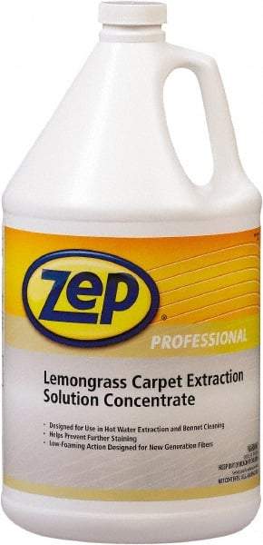 ZEP Commercial - 1 Gal Bottle Carpet Cleaner - Lemongrass Scent, Use on Carpet & Upholstery - Eagle Tool & Supply