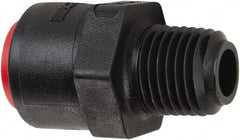 Parker - 1/4" Kynar Check Valve - Inline, Push-to-Connect x MNPT, 300 WOG - Eagle Tool & Supply