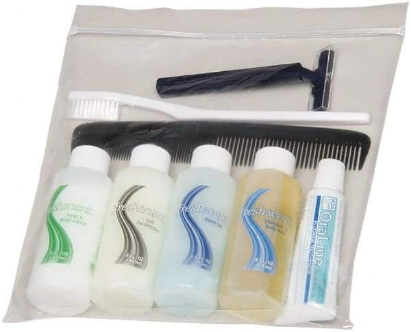 Ability One - Body Wash, Shampoo, Comb, Toothpaste, Toothbrush, Razor, Shave Gel - Toiletries Kit - Eagle Tool & Supply