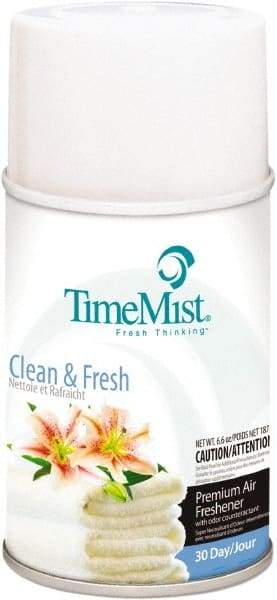 TimeMist - 6.6 oz Air Freshener Dispenser Canister Refill - Clean/Fresh, Compatible with TimeMist Metered Fragrance Dispensers - Eagle Tool & Supply