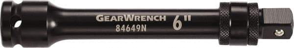 GearWrench - 1/2" Drive Standard Socket Extension - 6" OAL, Black Finish - Eagle Tool & Supply