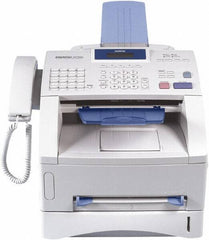 Brother - White Fax Machine - Use with Paper - Eagle Tool & Supply