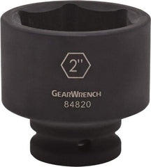 GearWrench - 3/4" Drive 1-1/8" Standard Impact Socket - 6 Points, 2-2/23" OAL - Eagle Tool & Supply